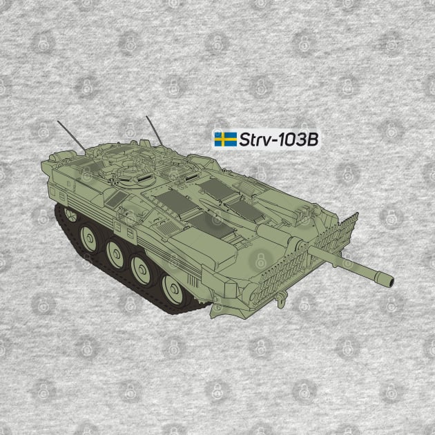 Strv-103B Swedish Main Battle Tank by FAawRay